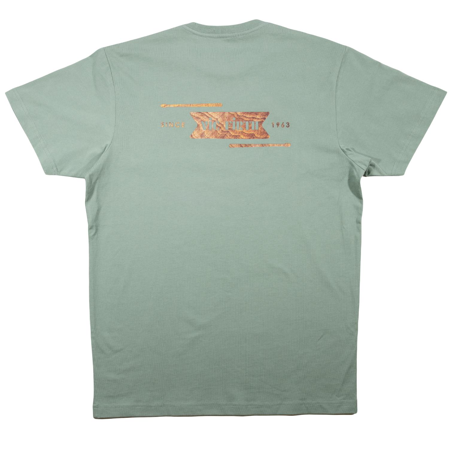 Vic Firth Limited Edition Woodgrain T-Shirt Sage, XX-Large - Drum Center Of Portsmouth