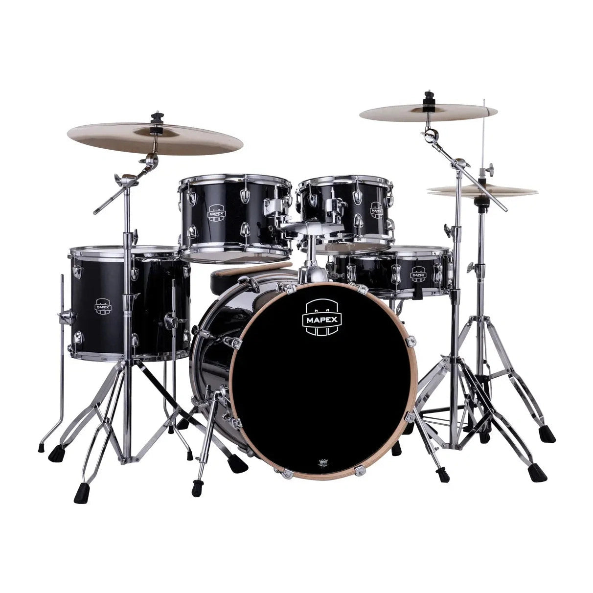 Mapex Venus 5pc Complete Drum Set w/20BD Black Galaxy Sparkle