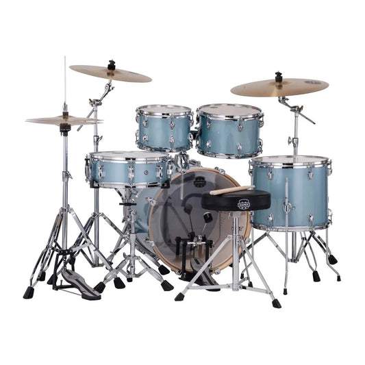 Mapex Venus 5pc Complete Drum Set w/20BD Aqua Blue Sparkle