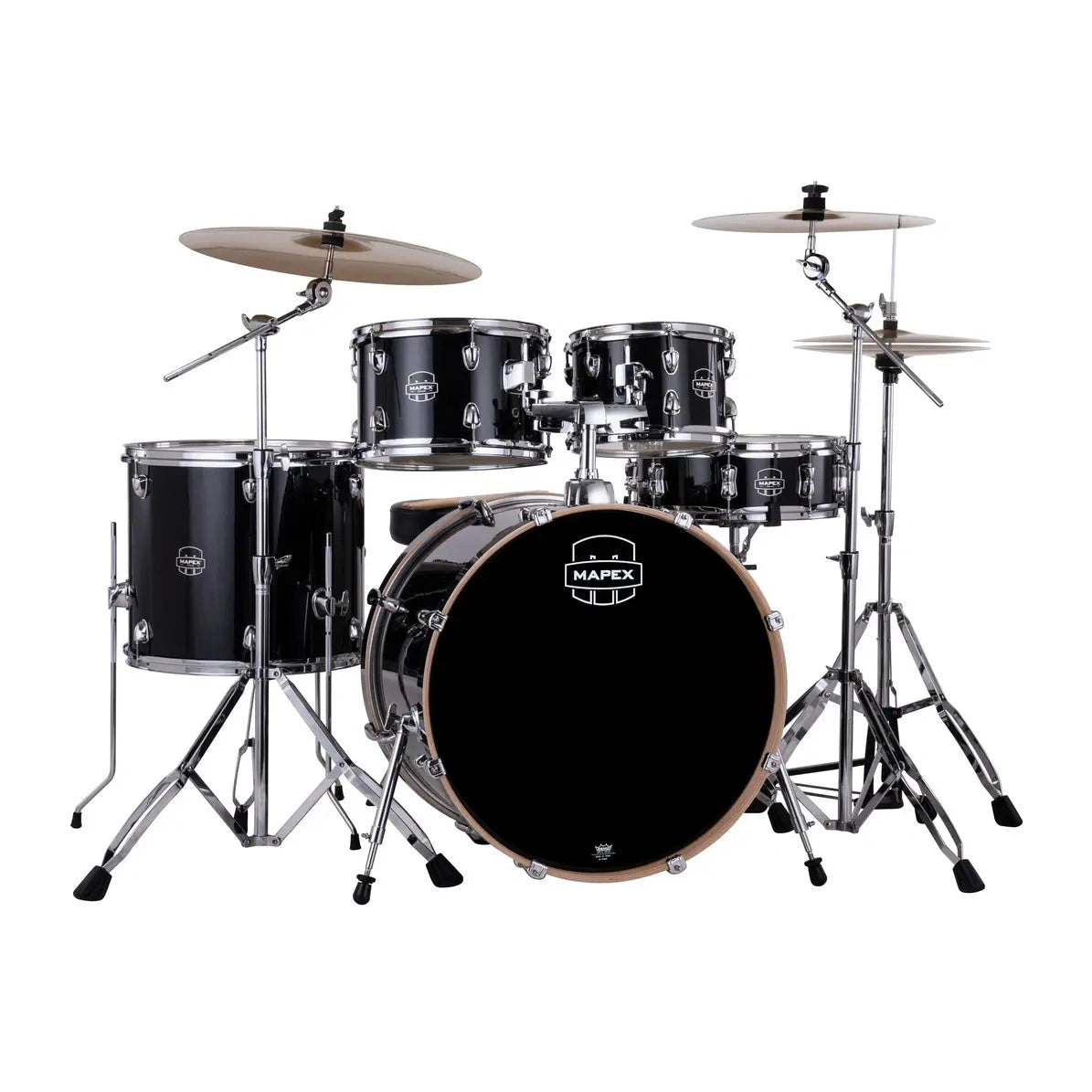 Mapex Venus 5pc Complete Drum Set w/22BD Black Galaxy Sparkle