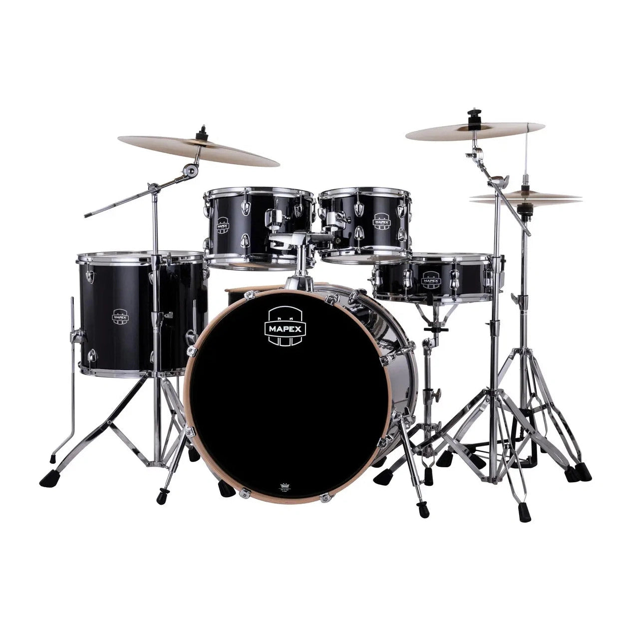 Mapex Venus 5pc Complete Drum Set w/22BD Black Galaxy Sparkle