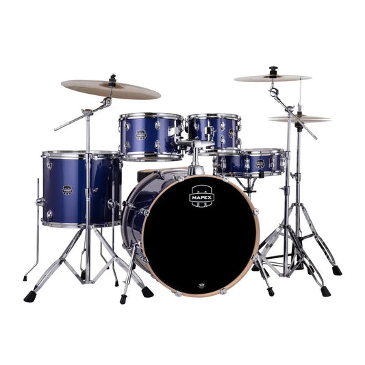 Mapex Venus 5pc Complete Drum Set w/22BD Blue Sky Sparkle
