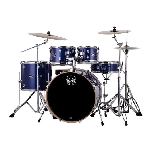 Mapex Venus 5pc Complete Drum Set w/22BD Blue Sky Sparkle