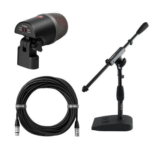 sE Electronics V KICK Bass Drum Mic/Stand/Cable Standard Bundle - Drum Center Of Portsmouth