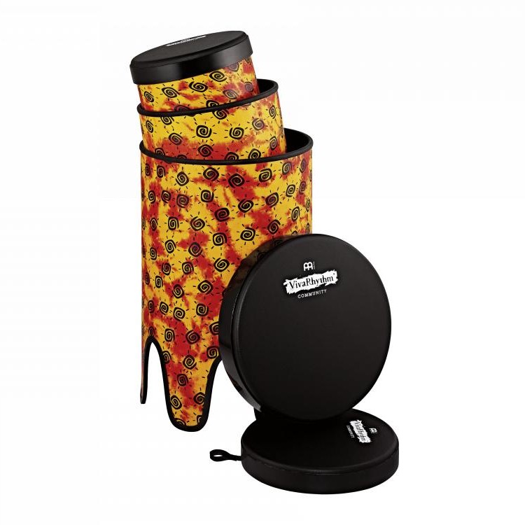 Meinl VivaRhythm Soft Sound Series Set Pre-tuned Napa Head Pop Off Bass Drum Set Sunshine Finish - Drum Center Of Portsmouth