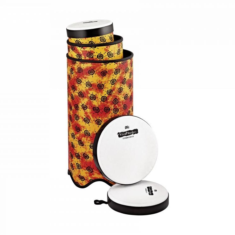 [SO] Meinl VivaRhythm Boom Series Set Pre-tuned Synthetic Head Pop Off Conga Set Sunshine Finish - Drum Center Of Portsmouth