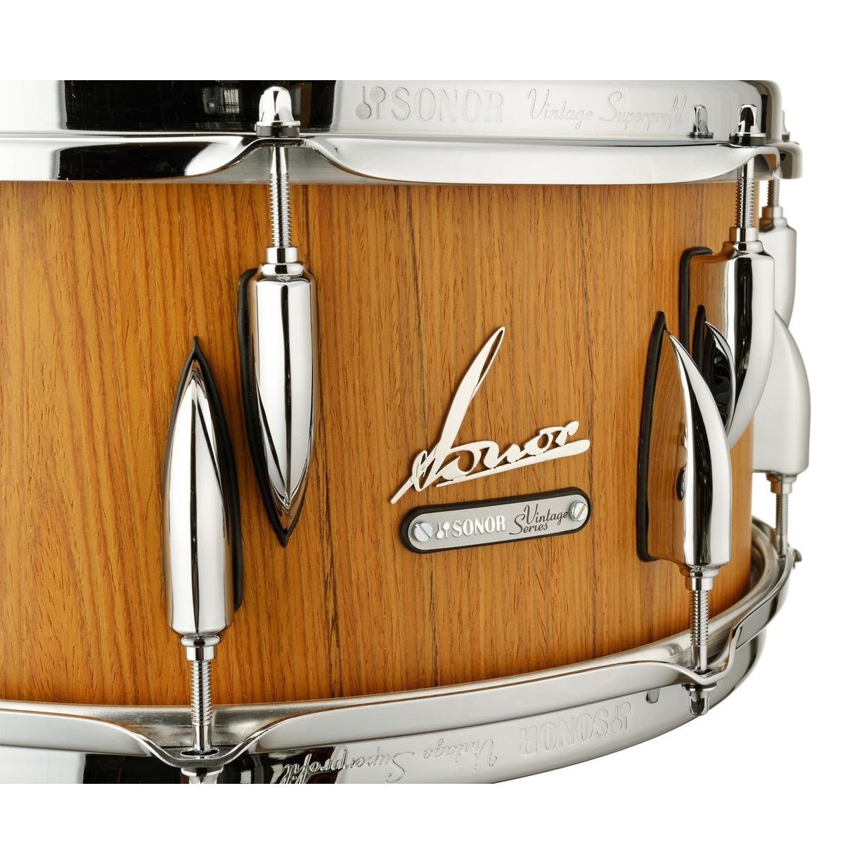 Sonor Vintage Snare Drum 14x6.5 Teak Semi-Gloss