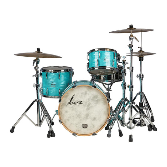 Sonor Vintage 3pc Drum Set w/No Tom Arm California Blue - Drum Center Of Portsmouth