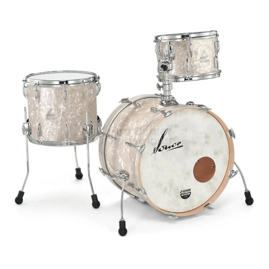 Sonor Vintage 3pc Drum Set w/Tom Arm Vintage Pearl 20/12/14 - Drum Center Of Portsmouth