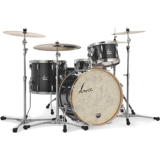 Sonor Vintage 3pc Drum Set w/Tom Arm Vintage Black Slate 22/13/16 - Drum Center Of Portsmouth