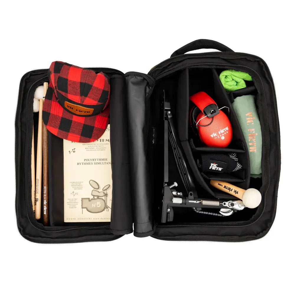 Vic Firth Professional Tech Backpack Green/Black - Drum Center Of Portsmouth