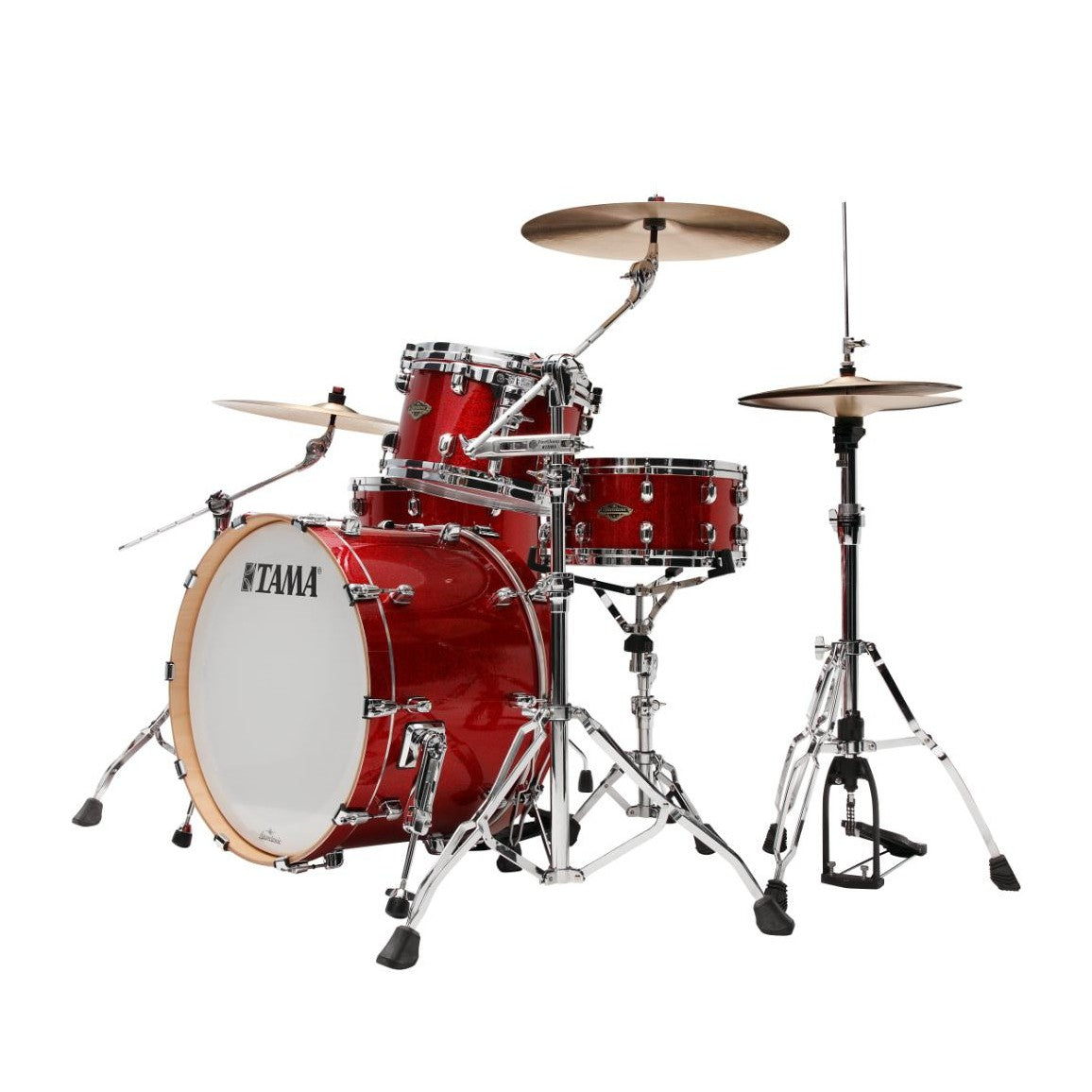 Tama Starclassic Walnut/Birch 3pc Drum Set Garnet Red Sparkle - Drum Center Of Portsmouth