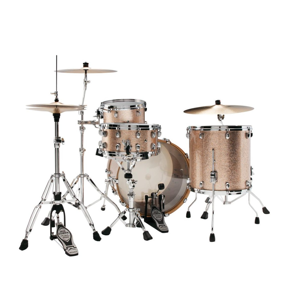 Tama Starclassic Walnut/Birch 3pc Drum Set Vintage Champagne Sparkle - Drum Center Of Portsmouth