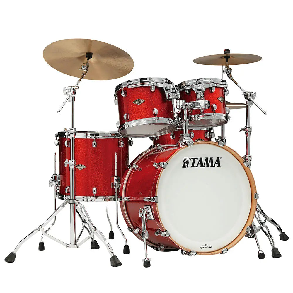 Tama Starclassic Walnut/Birch 4pc Drum Set Garnet Red Sparkle - Drum Center Of Portsmouth