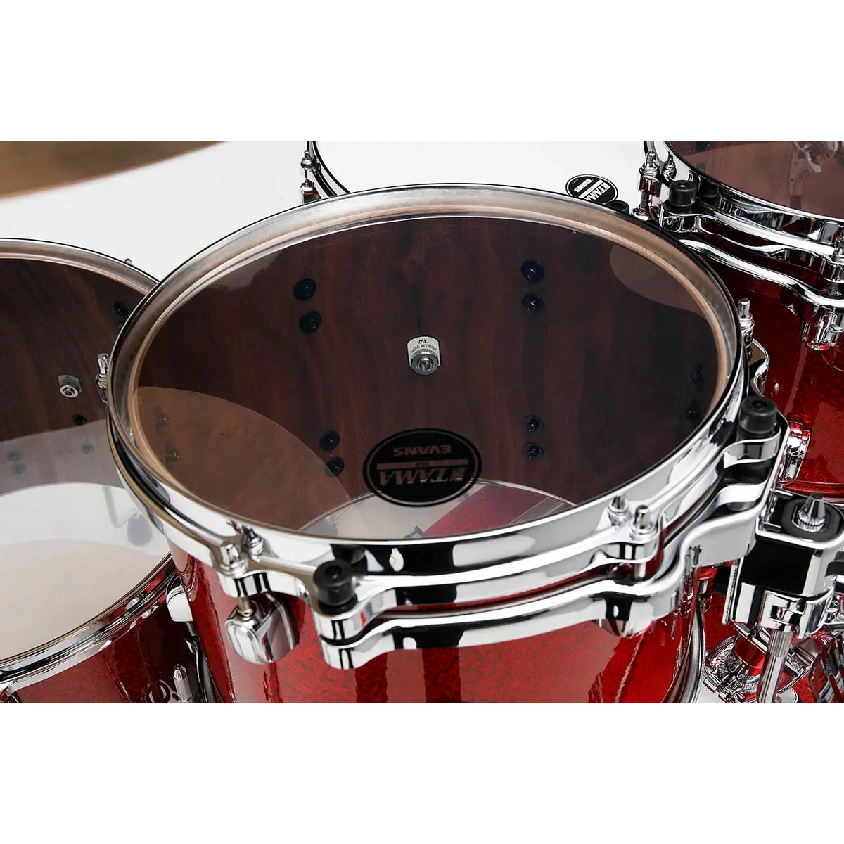 Tama Starclassic Walnut/Birch 4pc Drum Set Garnet Red Sparkle - Drum Center Of Portsmouth