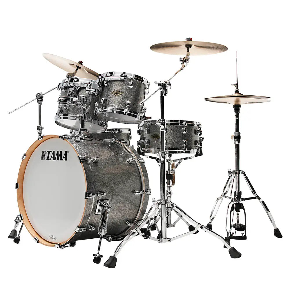 Tama Starclassic Walnut/Birch 4pc Drum Set Smoked Silver Sparkle - Drum Center Of Portsmouth