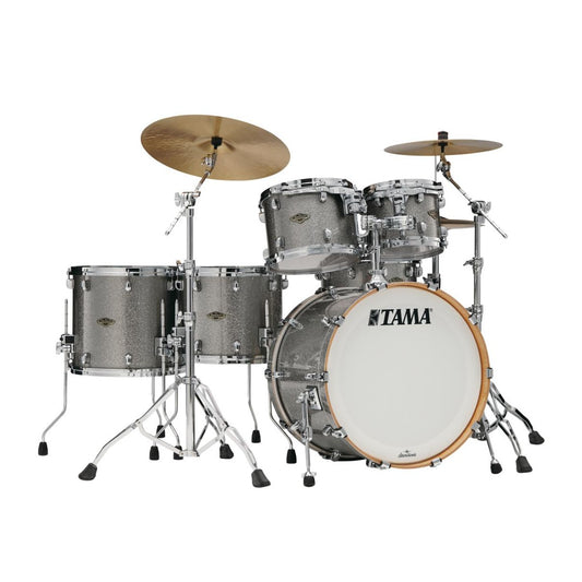 Tama Starclassic Walnut/Birch 5pc Drum Set Smoked Silver Sparkle - Drum Center Of Portsmouth