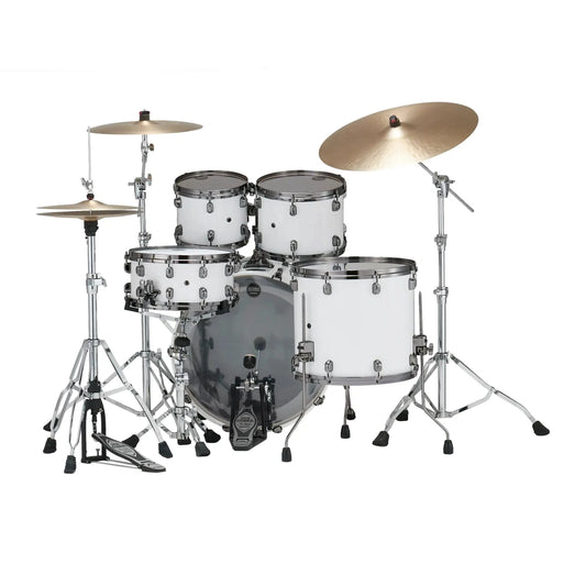 Tama Starclassic Walnut/Birch 4pc Drum Set Piano White w/Black Hardware - DCP Exclusive! - Drum Center Of Portsmouth