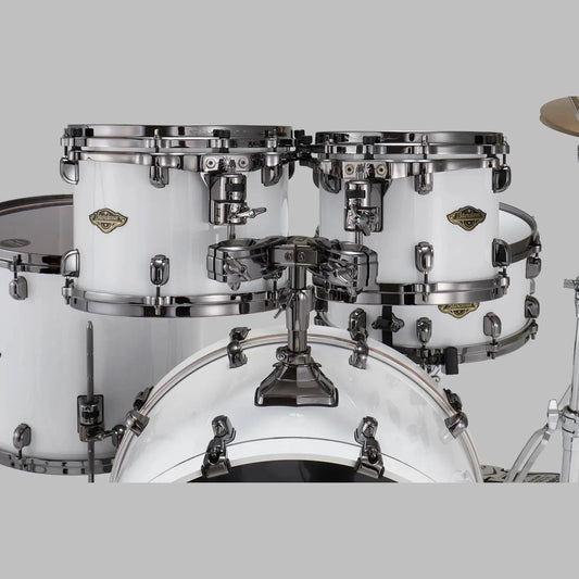 Tama Starclassic Walnut/Birch 4pc Drum Set Piano White w/Black Hardware - DCP Exclusive! - Drum Center Of Portsmouth
