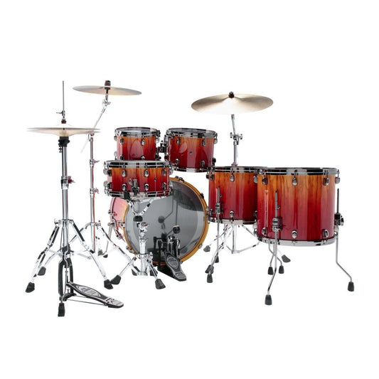 Tama Starclassic Walnut/Birch 5pc Drum Set w/22BD Vermillion Bosse Fonce Fade