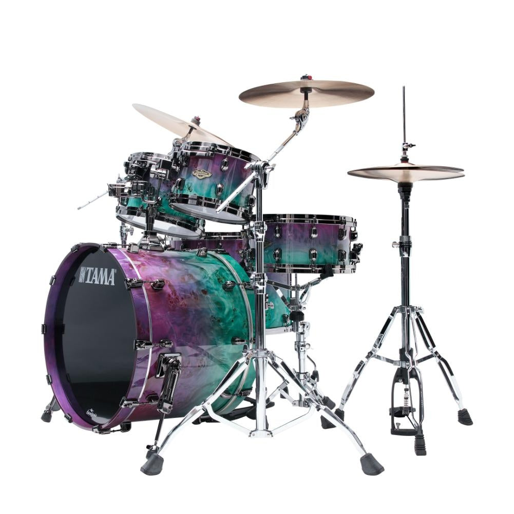 Tama Starclassic Walnut/Birch 5pc Drum Set w/22BD Nebula Mappa Burl Fade - Drum Center Of Portsmouth