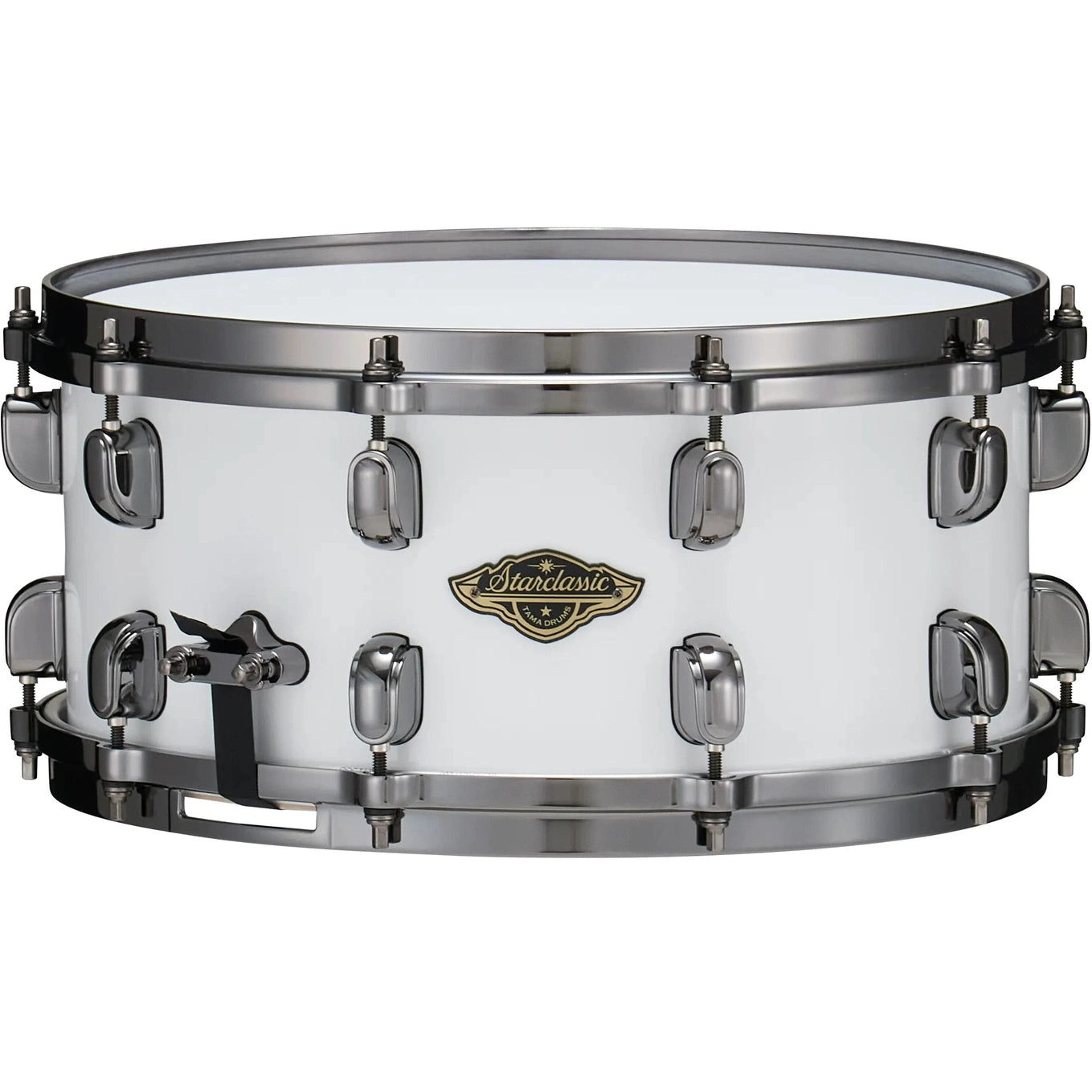 Tama Starclassic Walnut/Birch Snare Drum 14x6.5 Piano White w/Black Hardware - DCP Exclusive! - Drum Center Of Portsmouth