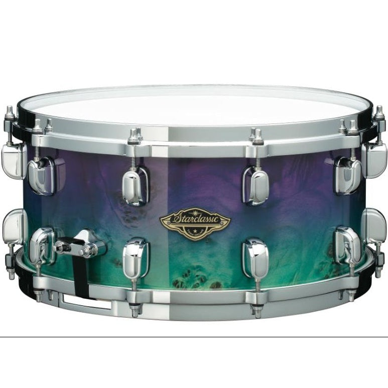 EMBARGOED - ENABLE AUG 28 @ 12AM - Tama Starclassic Walnut/Birch Snare Drum 14x6.5 Nebula Mappa Burl Fade - Drum Center Of Portsmouth