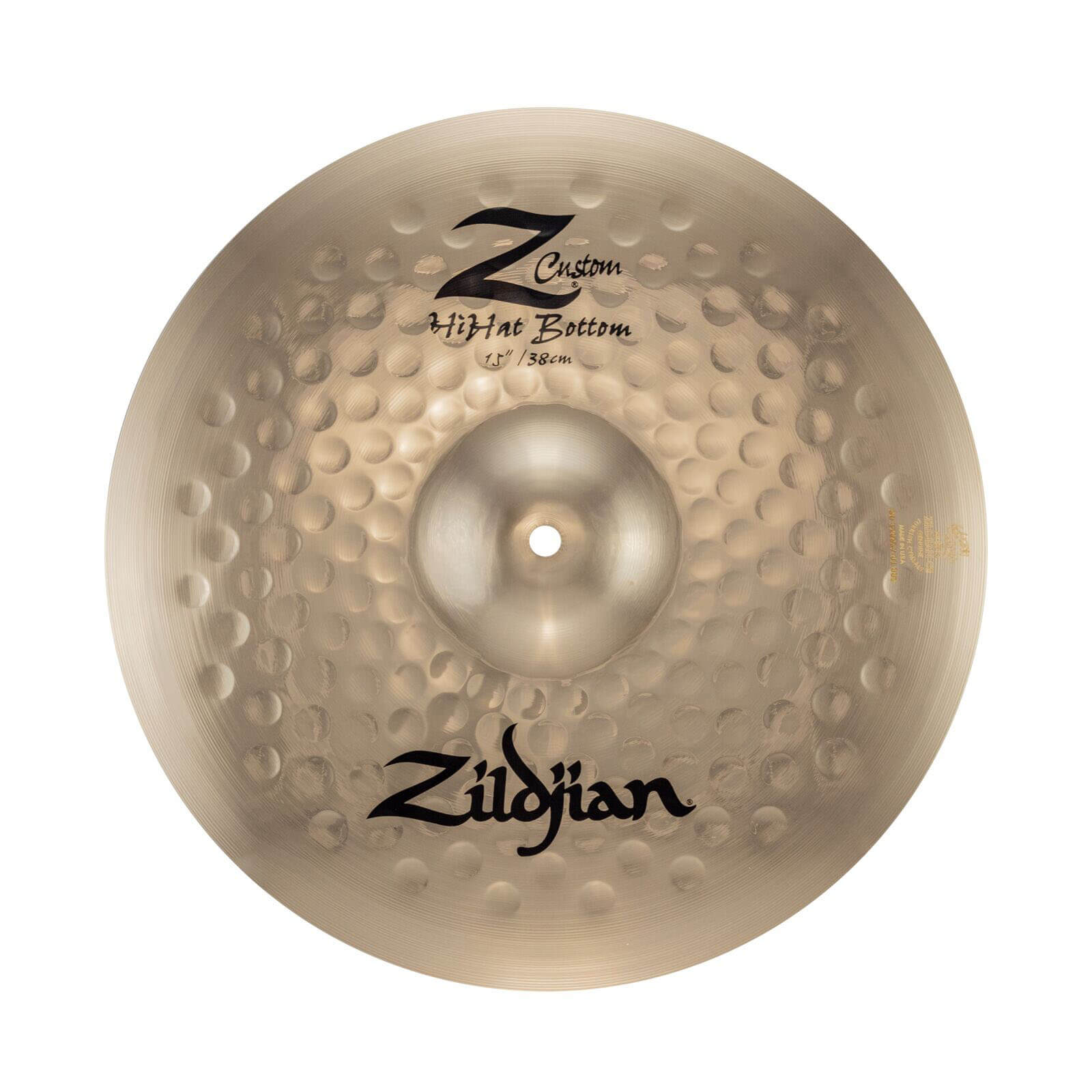 Zildjian Z Custom Hi Hat Cymbal Bottom Only 15