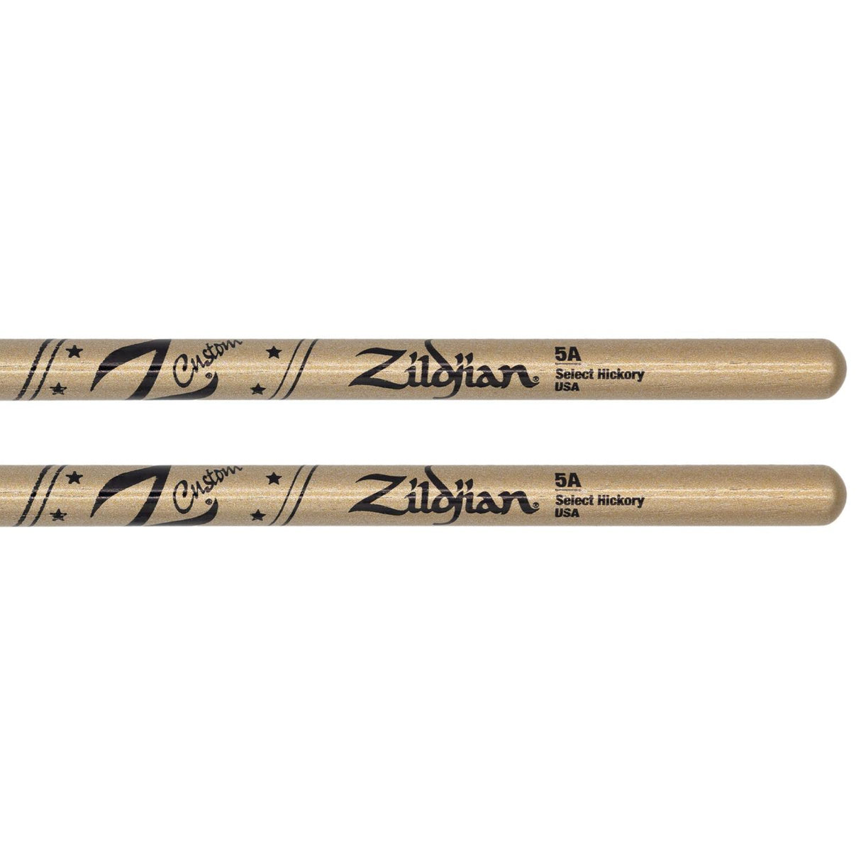 Zildjian Z Custom Limited Edition Drum Sticks 5A Gold Chroma, Wood Tip - Drum Center Of Portsmouth