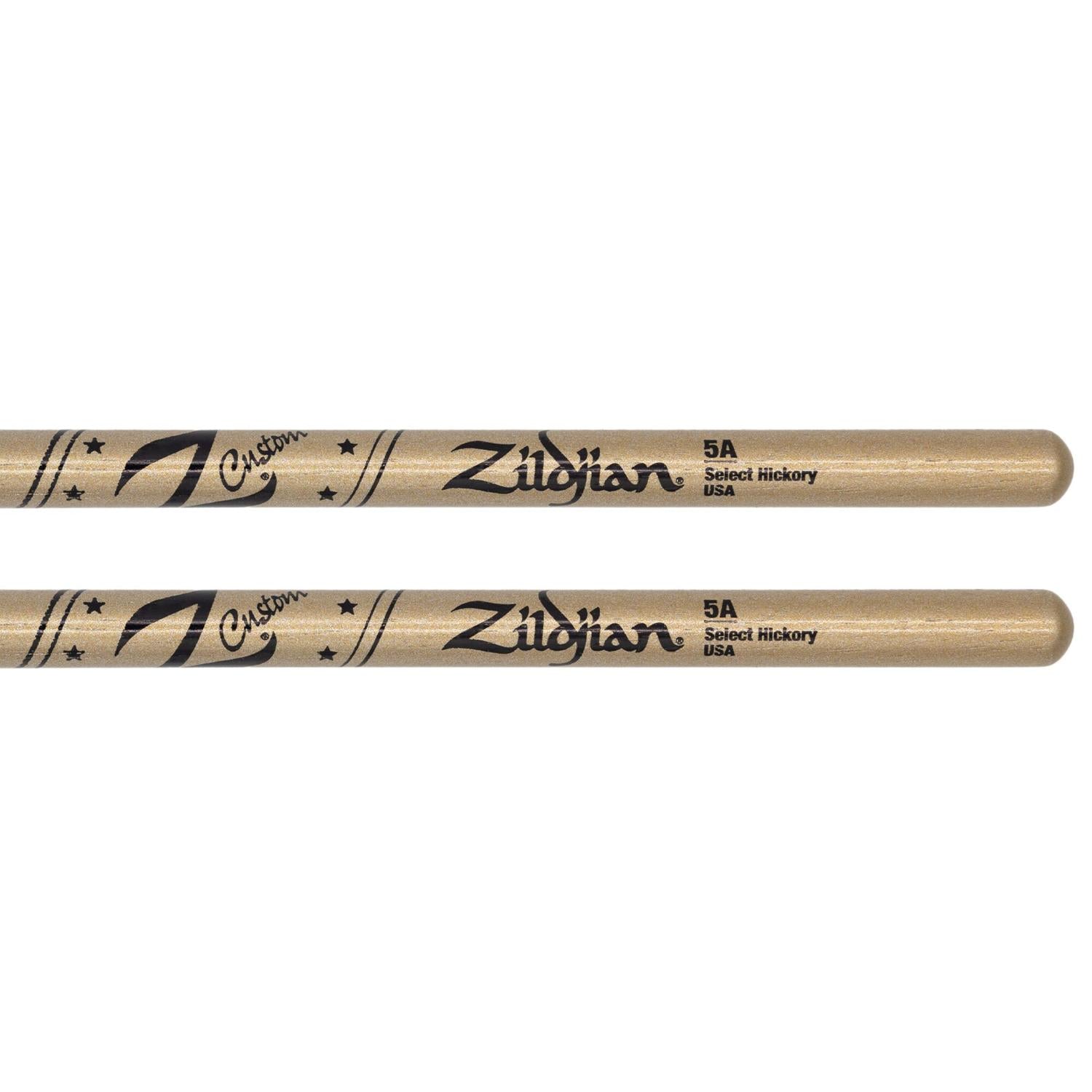 Zildjian Z Custom Limited Edition Drum Sticks 5A Gold Chroma, Wood Tip - Drum Center Of Portsmouth