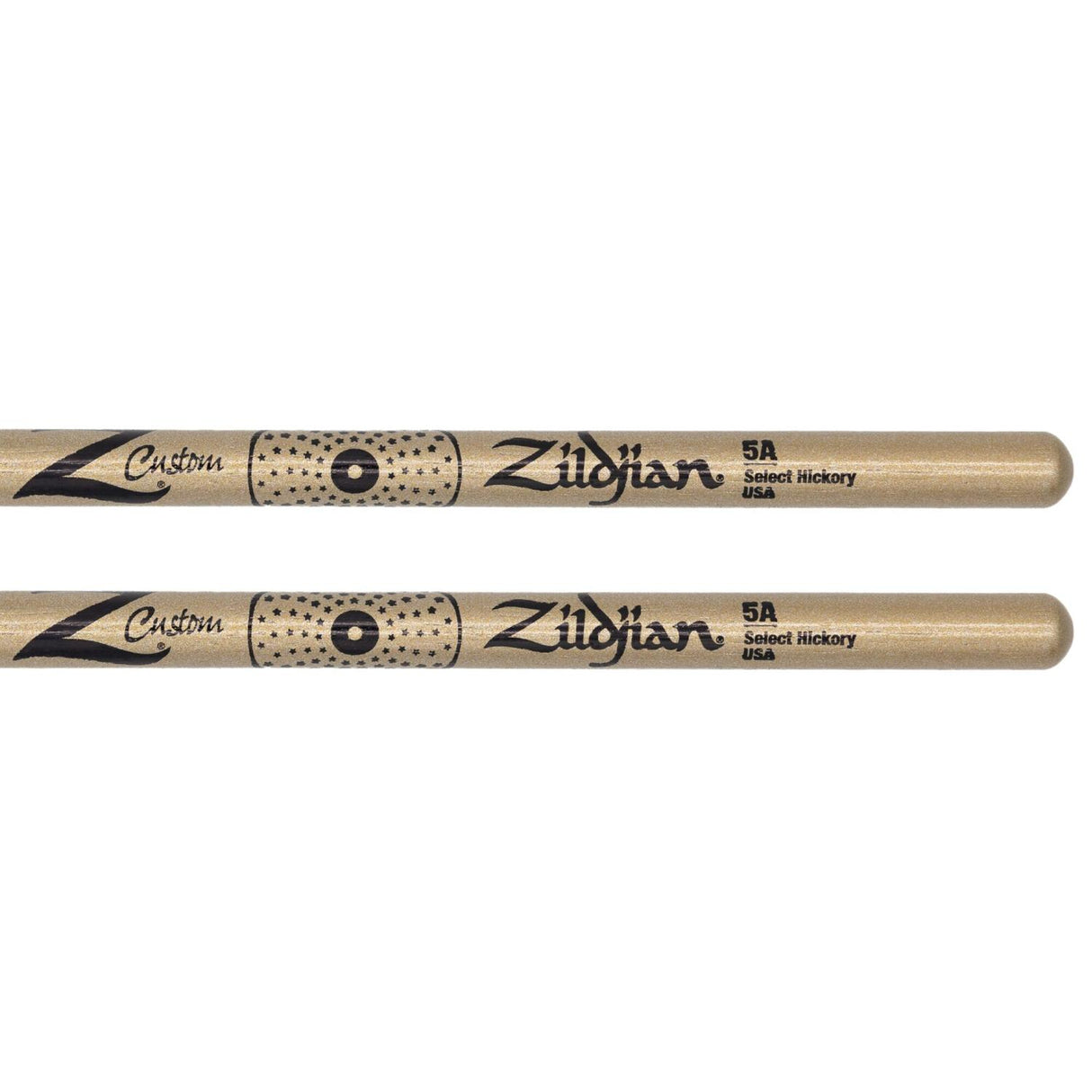 Zildjian Z Custom Limited Edition Drum Sticks 5A Gold Chroma, Nylon Tip - Drum Center Of Portsmouth