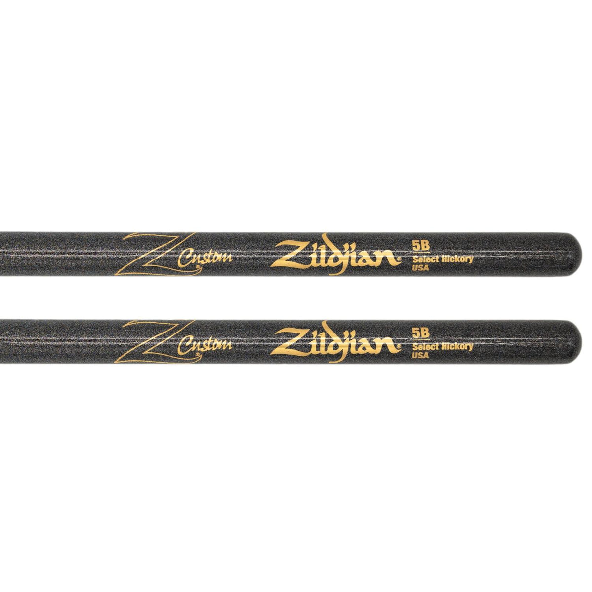 Z Sticks Zildjian Z Custom Limited Edition Drum Sticks 5B Black Chroma, Wood Ti