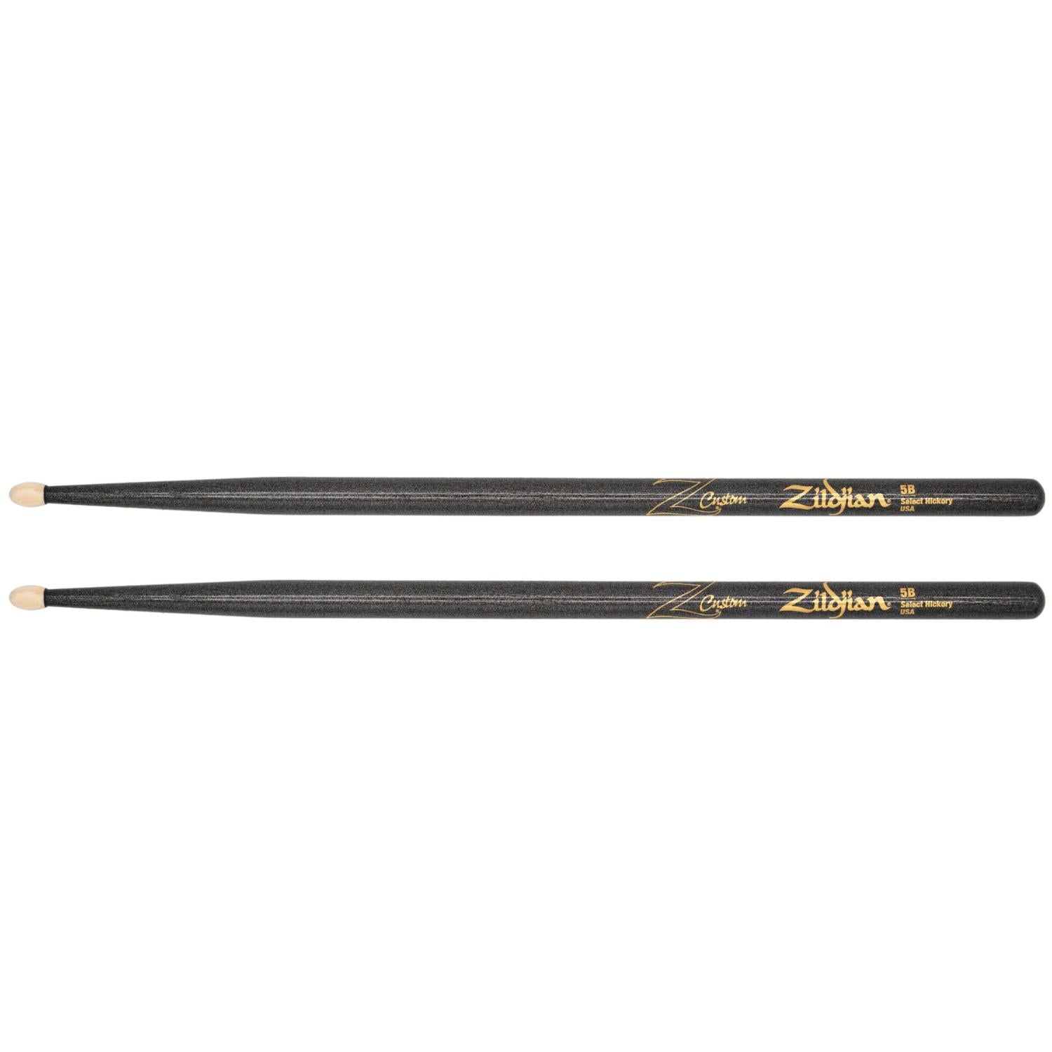 Zildjian Z Custom Limited Edition Drum Sticks 5B Black Chroma, Wood Tip - Drum Center Of Portsmouth