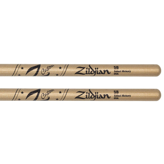 Zildjian Z Custom Limited Edition Drum Sticks 5B Gold Chroma, Wood Tip - Drum Center Of Portsmouth