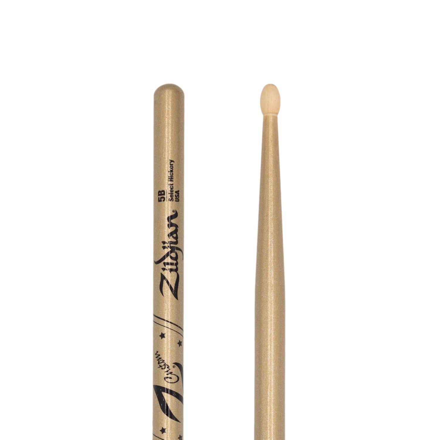 Zildjian Z Custom Limited Edition Drum Sticks 5B Gold Chroma, Wood Tip - Drum Center Of Portsmouth
