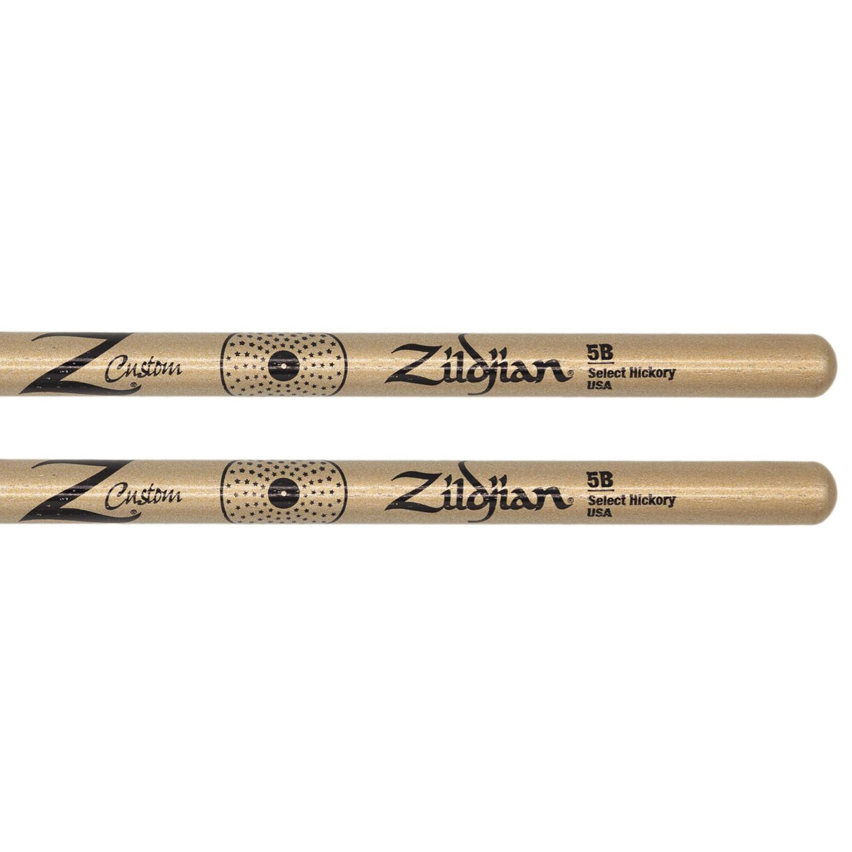 Zildjian Z Custom Limited Edition Drum Sticks 5B Gold Chroma, Nylon Tip - Drum Center Of Portsmouth