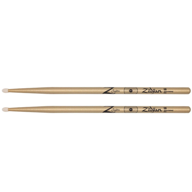 Zildjian Z Custom Limited Edition Drum Sticks 5B Gold Chroma, Nylon Tip - Drum Center Of Portsmouth
