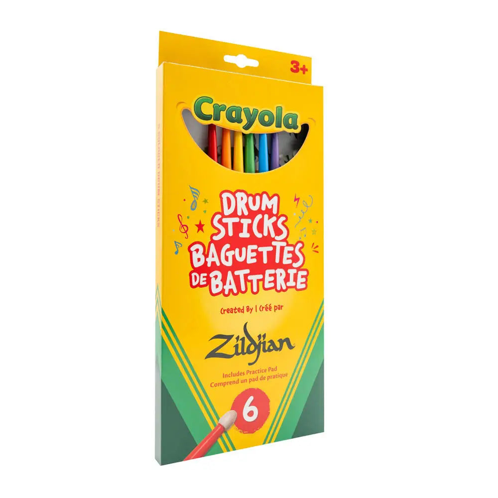 Zildjian x Crayola Kids Drum Sticks 6pack + Pad - Drum Center Of Portsmouth