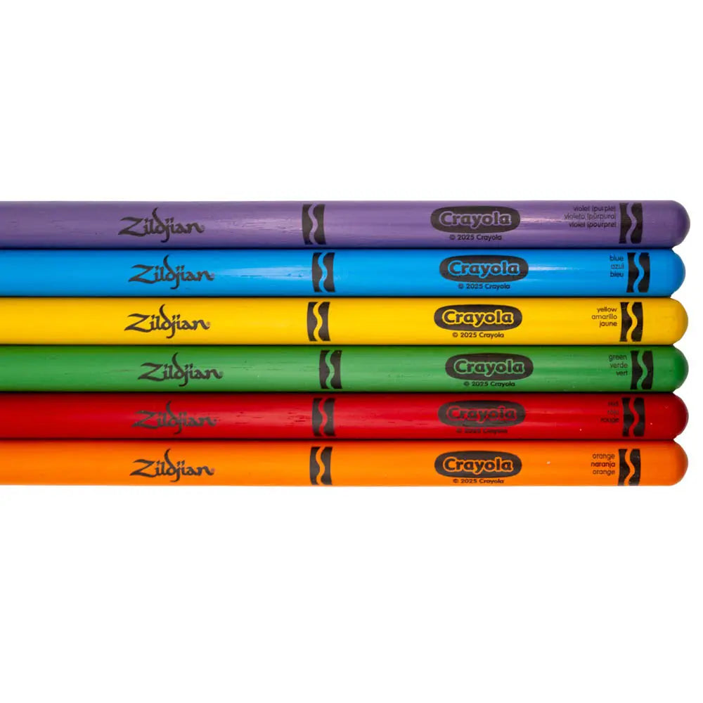Zildjian x Crayola Kids Drum Sticks 6pack + Pad - Drum Center Of Portsmouth