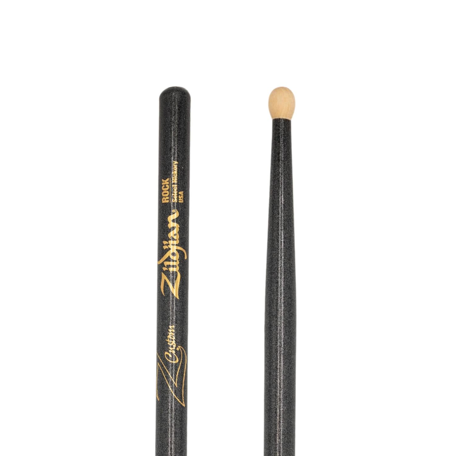 Zildjian Z Custom Limited Edition Drum Sticks ROCK Black Chroma, Wood Tip - Drum Center Of Portsmouth