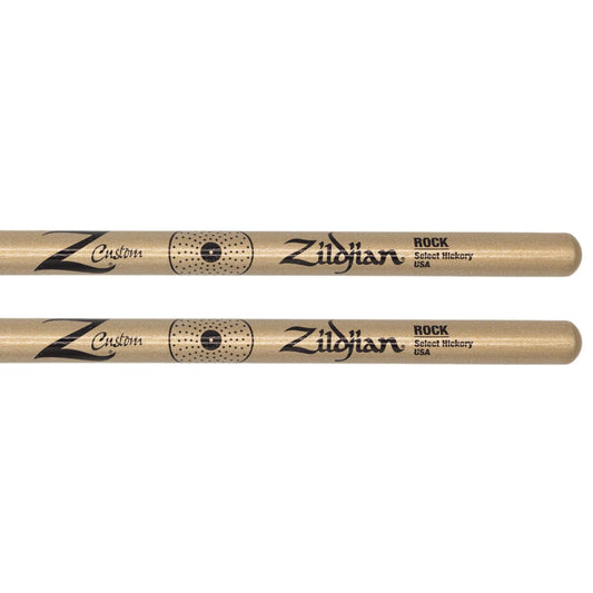 Zildjian Z Custom Limited Edition Drum Sticks ROCK Gold Chroma, Nylon Tip - Drum Center Of Portsmouth