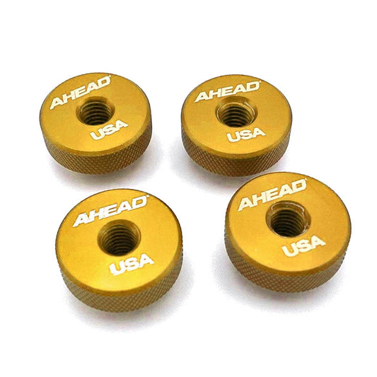 Ahead Speed Nuts Knurled Metal Cymbal Washer 4pk Gold - Drum Center Of Portsmouth