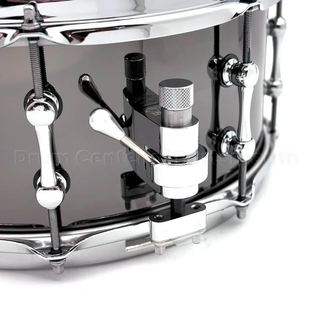 Ahead 3mm Cast Bell Brass Snare Drum 13x6 Black Chrome w/Trick Throw - Drum Center Of Portsmouth