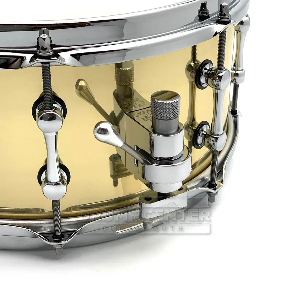 Ahead 3mm Cast Bell Brass Snare Dum 13x6 Polished w/Trick Throw-Off - Drum Center Of Portsmouth