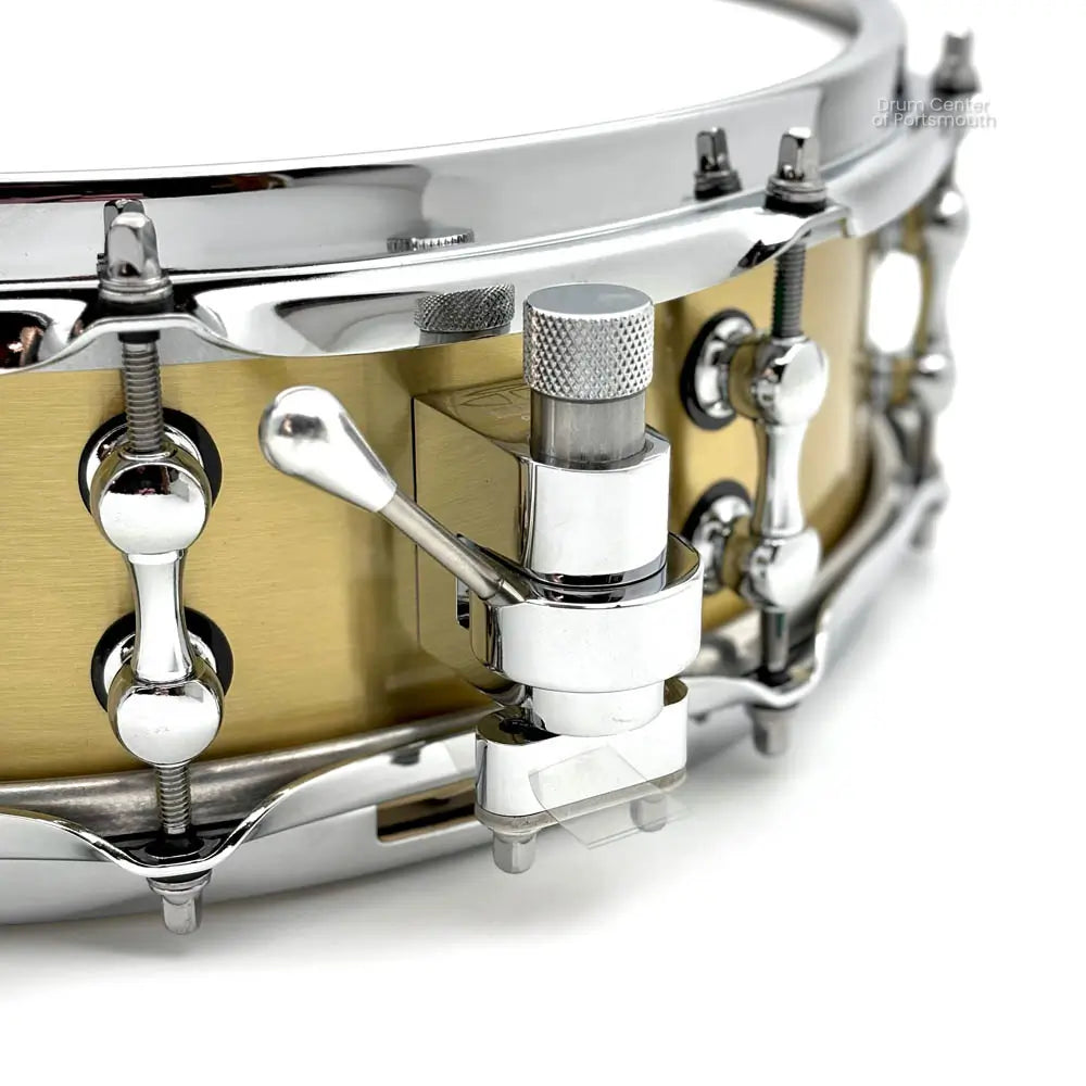 Ahead 3mm Cast Bell Brass Snare Drum 14x4 Polished w/Trick Throw-Off - Drum Center Of Portsmouth