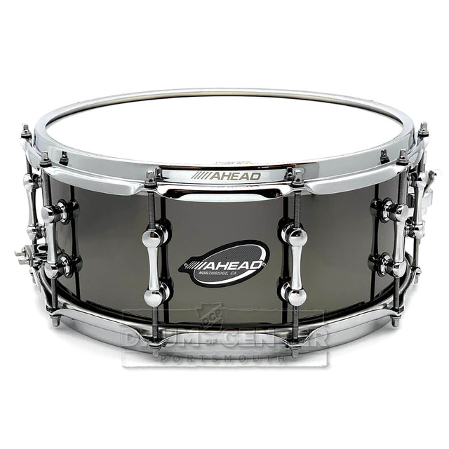 Ahead 3mm Cast Bell Brass Snare Drum 14x6 Black Chrome w/Trick Throw-Off - Drum Center Of Portsmouth