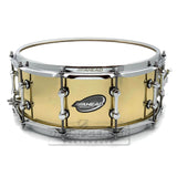 Ahead 3mm Cast Bell Brass Snare Dum 14x6 Polished w/Trick Throw-Off - Drum Center Of Portsmouth