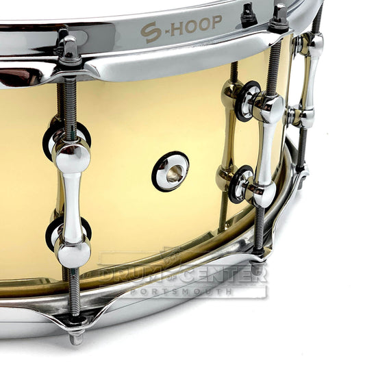 Ahead 3mm Cast Bell Brass Snare Dum 14x6 Polished w/Trick Throw-Off - Drum Center Of Portsmouth