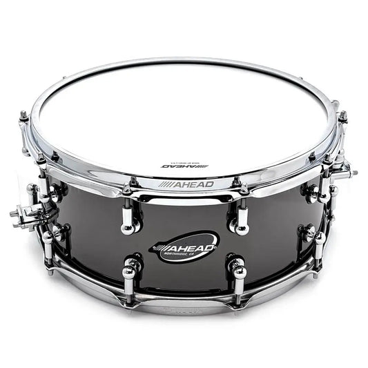 Ahead Black Chrome On Brass Snare Drum 14x6 w/20 Lugs - Drum Center Of Portsmouth
