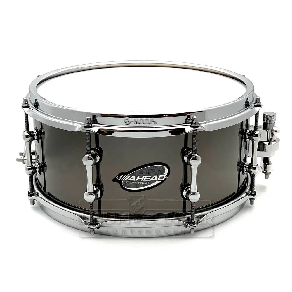 Ahead Black Chrome On Brass Snare Drum 13x6 w/Trick Throw-Off - Drum Center Of Portsmouth